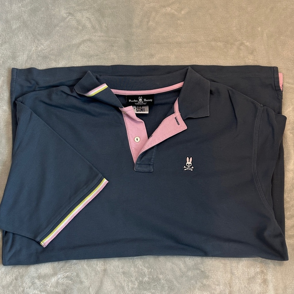 Psycho Bunny Navy Polo